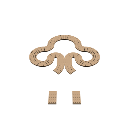 Cribbage Puzzle Pieces Kit Card Suit Club