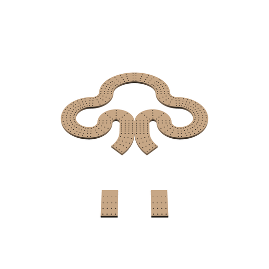 Cribbage Puzzle Pieces Kit Card Suit Club