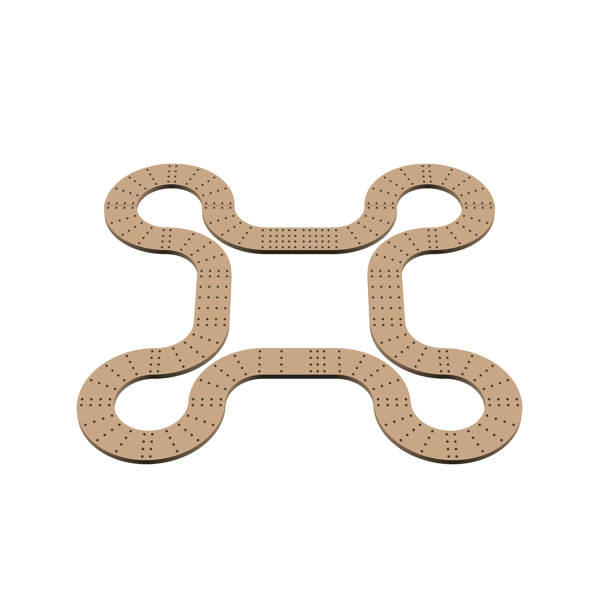 Cribbage Puzzle Pieces Kit Castle Top