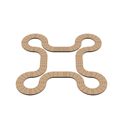 Cribbage Puzzle Pieces Kit Castle Top