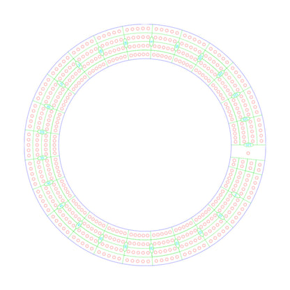 Round / Circle Cribbage Board Pattern / Template