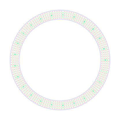 Round / Circle Cribbage Board Pattern / Template