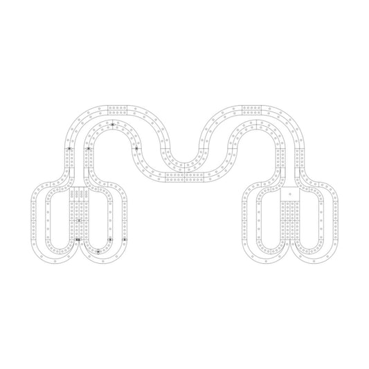 3 Cribbage Board Pattern / Template