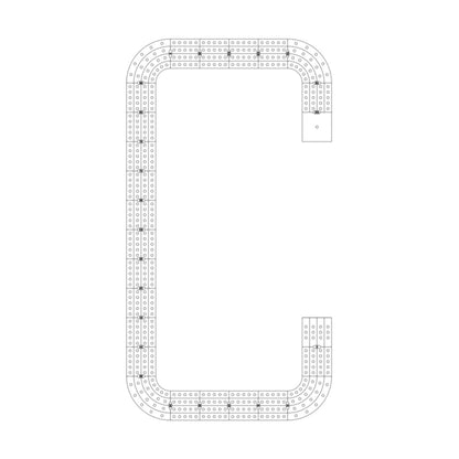 All Single Letter Cribbage Board Patterns From A to Z