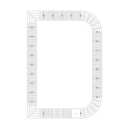 All Single Letter Cribbage Board Patterns From A to Z