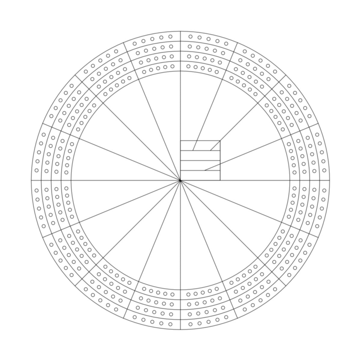 All Single Letter Cribbage Board Patterns From A to Z