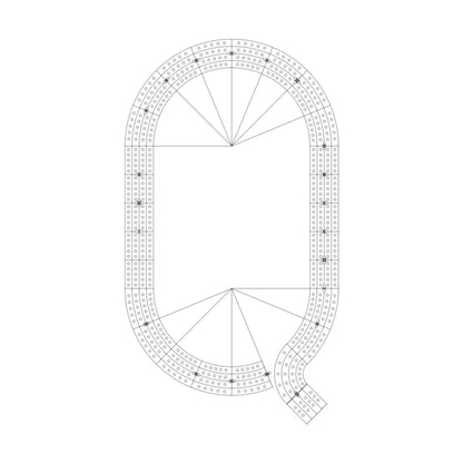 All Single Letter Cribbage Board Patterns From A to Z