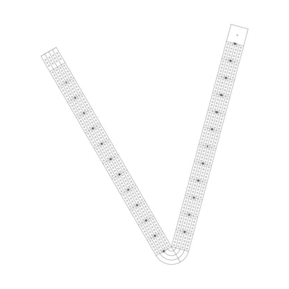 All Single Letter Cribbage Board Patterns From A to Z