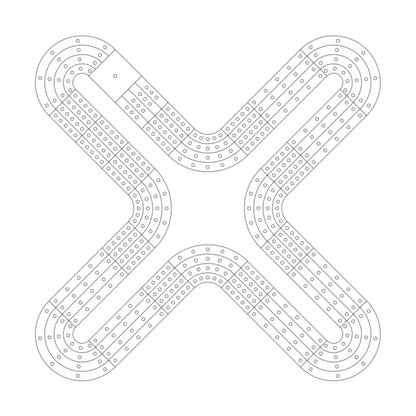 All Single Letter Cribbage Board Patterns From A to Z