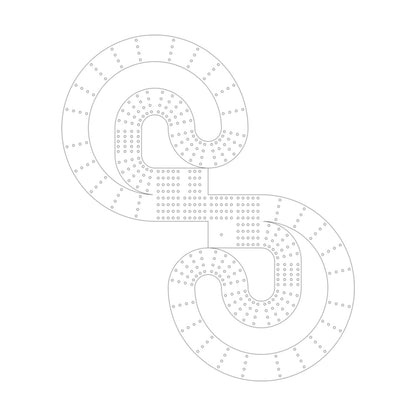 Spiral #3 Cribbage Board Pattern / Template