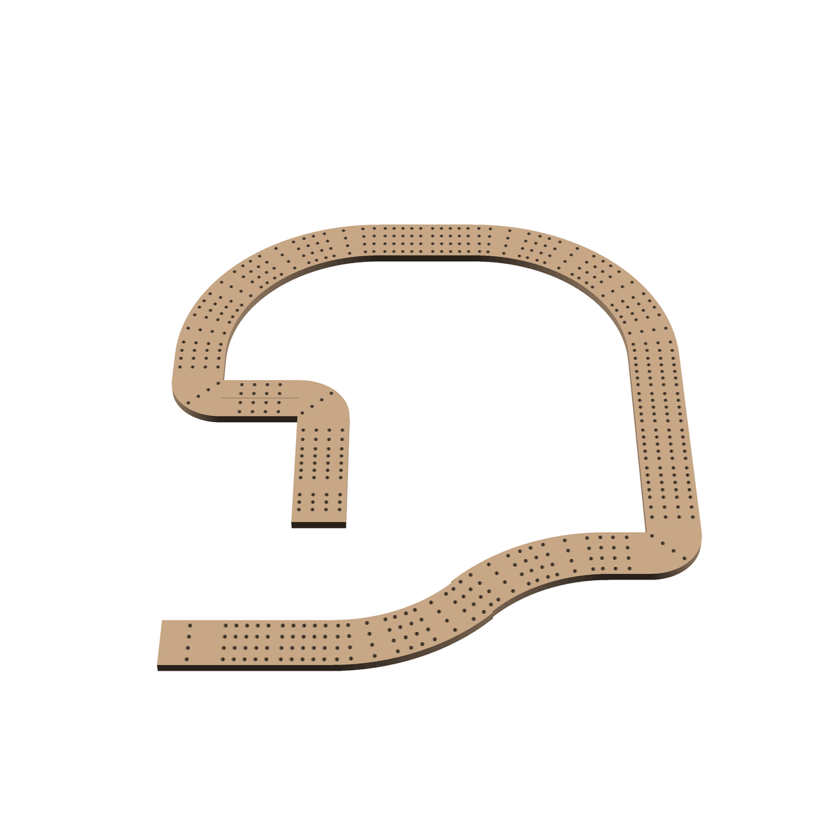 Cribbage Puzzle Pieces Kit Football Helmet