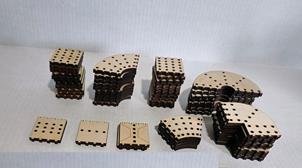 Cribbage Puzzle Pieces Gold Set