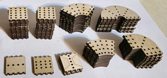 Cribbage Puzzle Pieces Gold Set