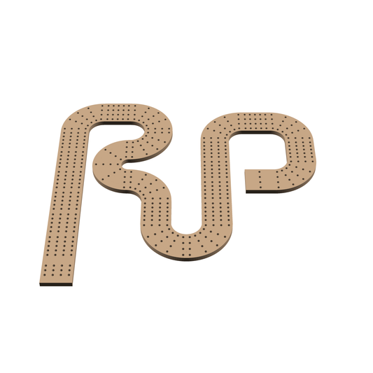 Cribbage Puzzle Pieces Kit Initials RP