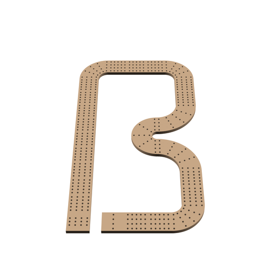 Cribbage Puzzle Pieces Kit Letter B