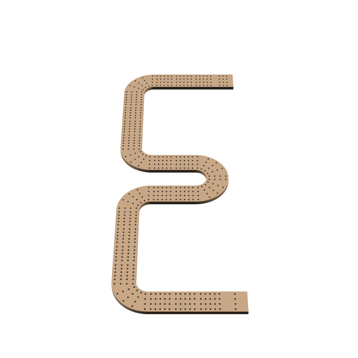 Cribbage Puzzle Pieces Kit Letter E