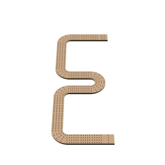 Cribbage Puzzle Pieces Kit Letter E
