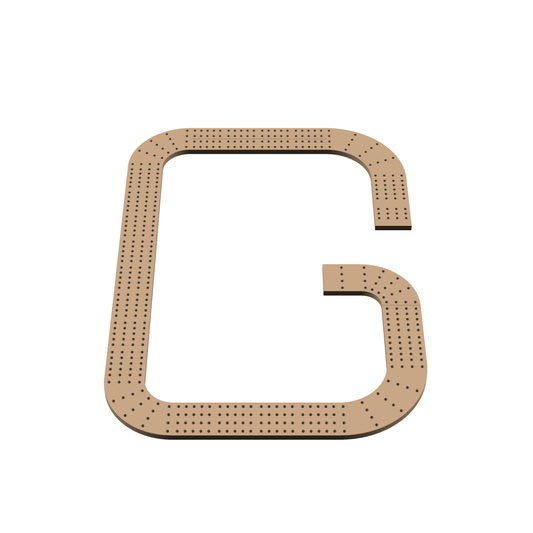 Cribbage Puzzle Pieces Kit Letter G