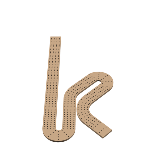 Cribbage Puzzle Pieces Kit Letter K