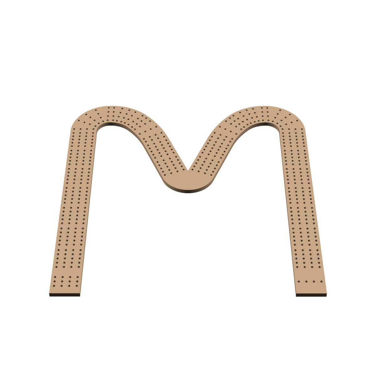 Cribbage Puzzle Pieces Kit Letter M