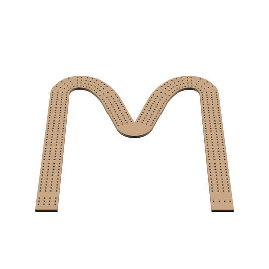 Cribbage Puzzle Pieces Kit Letter M