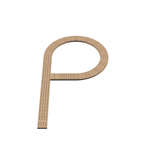 Cribbage Puzzle Pieces Kit Letter P