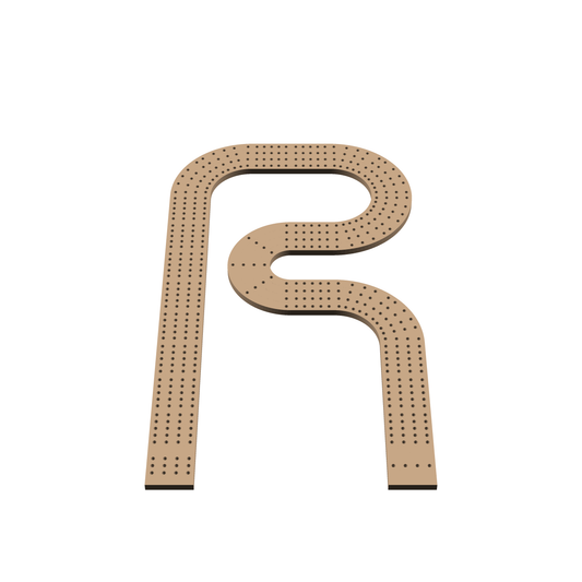Cribbage Puzzle Pieces Kit Letter R