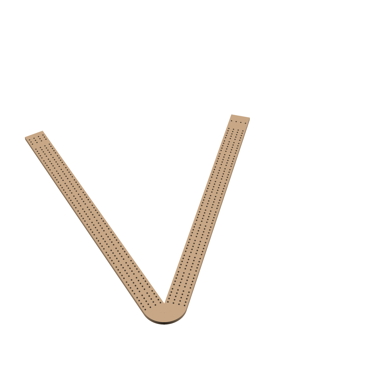 Cribbage Puzzle Pieces Kit Letter V