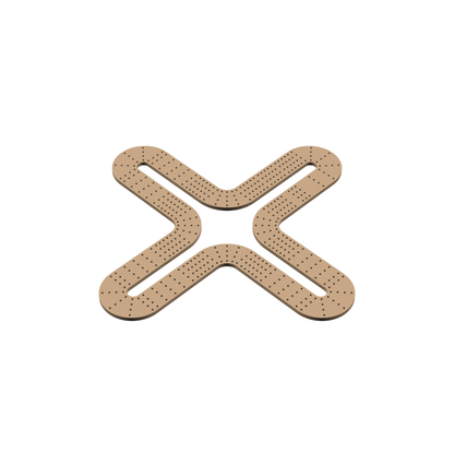 Cribbage Puzzle Pieces Kit Letter X