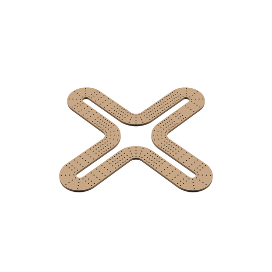 Cribbage Puzzle Pieces Kit Letter X