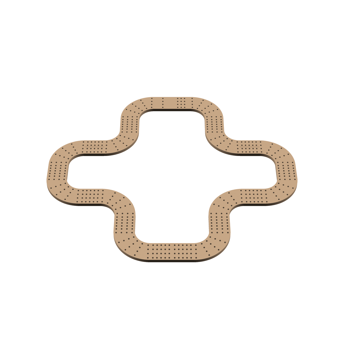 Cribbage Puzzle Pieces Kit Plus Round