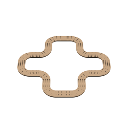 Cribbage Puzzle Pieces Kit Plus Round