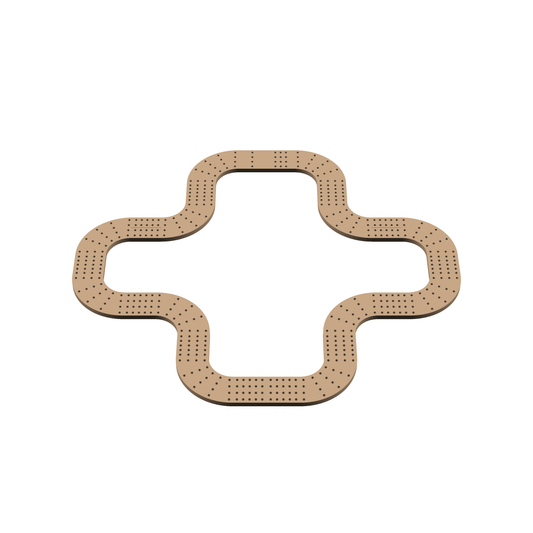 Cribbage Puzzle Pieces Kit Plus Round