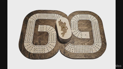 69 Cribbage Board