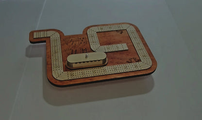 19 Hand 4 lane cribbage board