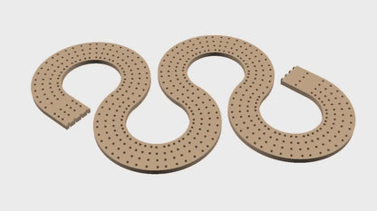 serpent cribbage board assembly video