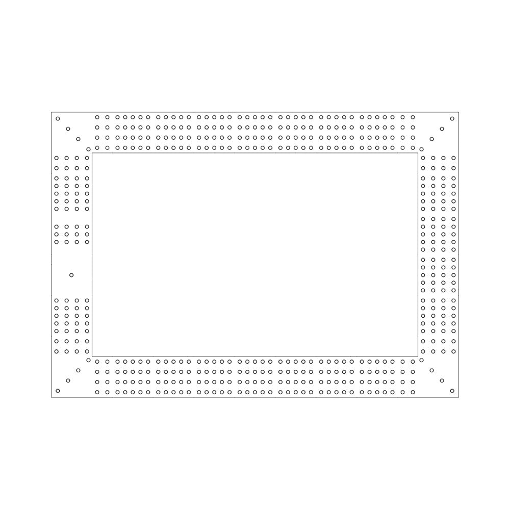 Rectangle Cribbage Board Pattern / Template