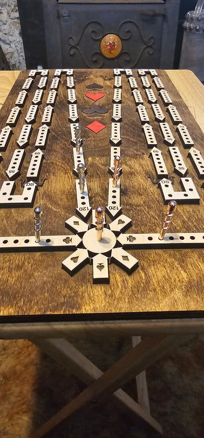 Arrow Track Cribbage Board - 2 Player
