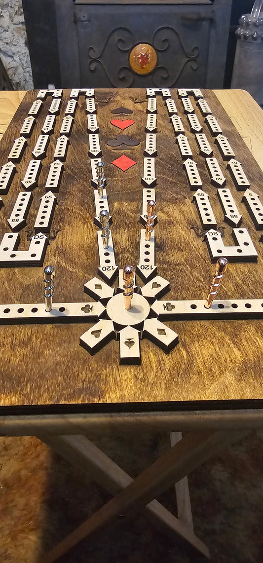 Arrow Track Cribbage Board - 2 Player
