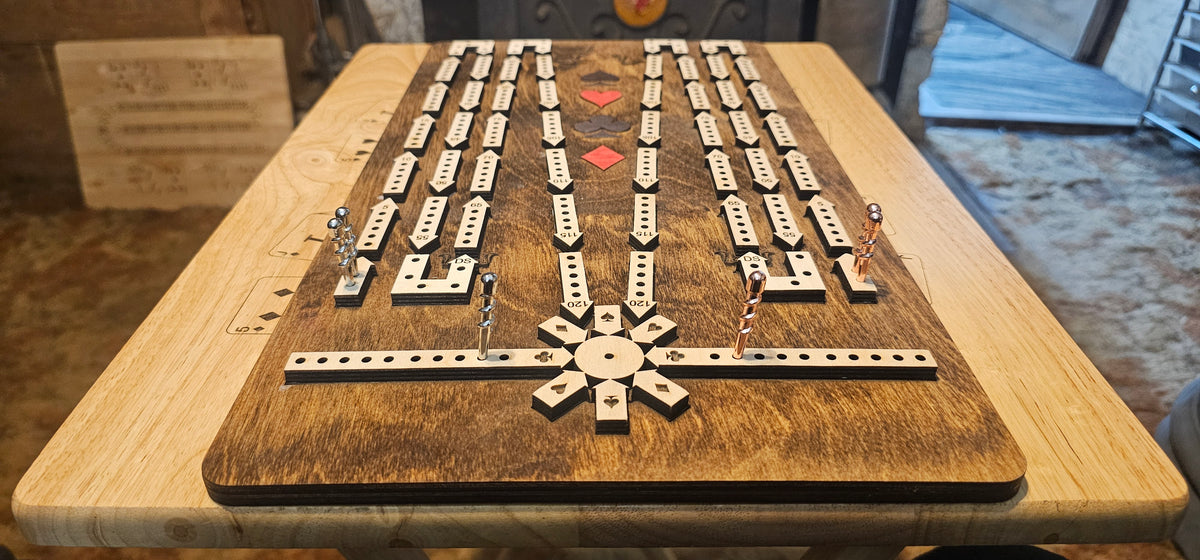 Arrow Track Cribbage Board - 2 Player