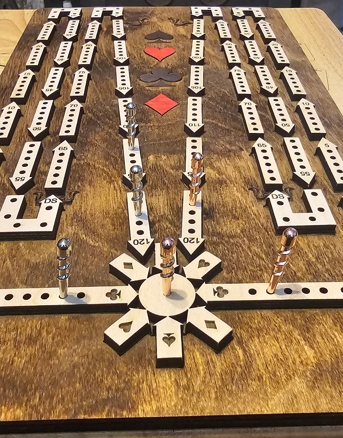Arrow Track Cribbage Board - 2 Player