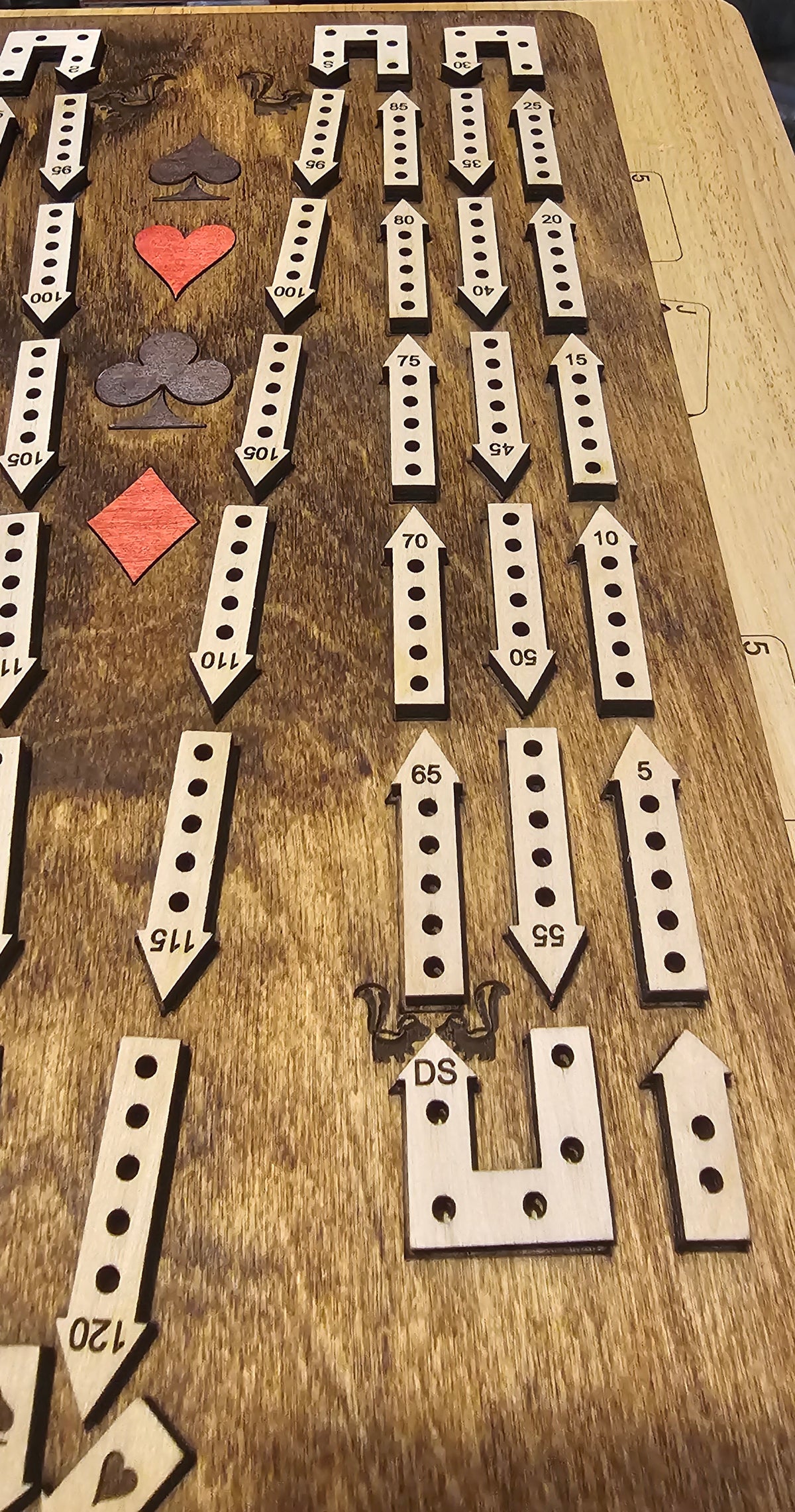 Arrow Track Cribbage Board - 2 Player