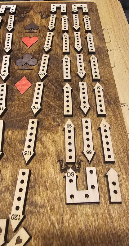 Arrow Track Cribbage Board - 2 Player