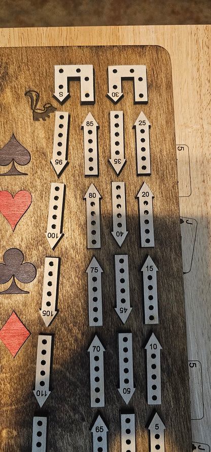 Arrow Track Cribbage Board - 2 Player
