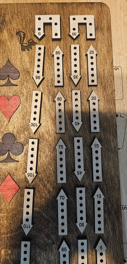 Arrow Track Cribbage Board - 2 Player
