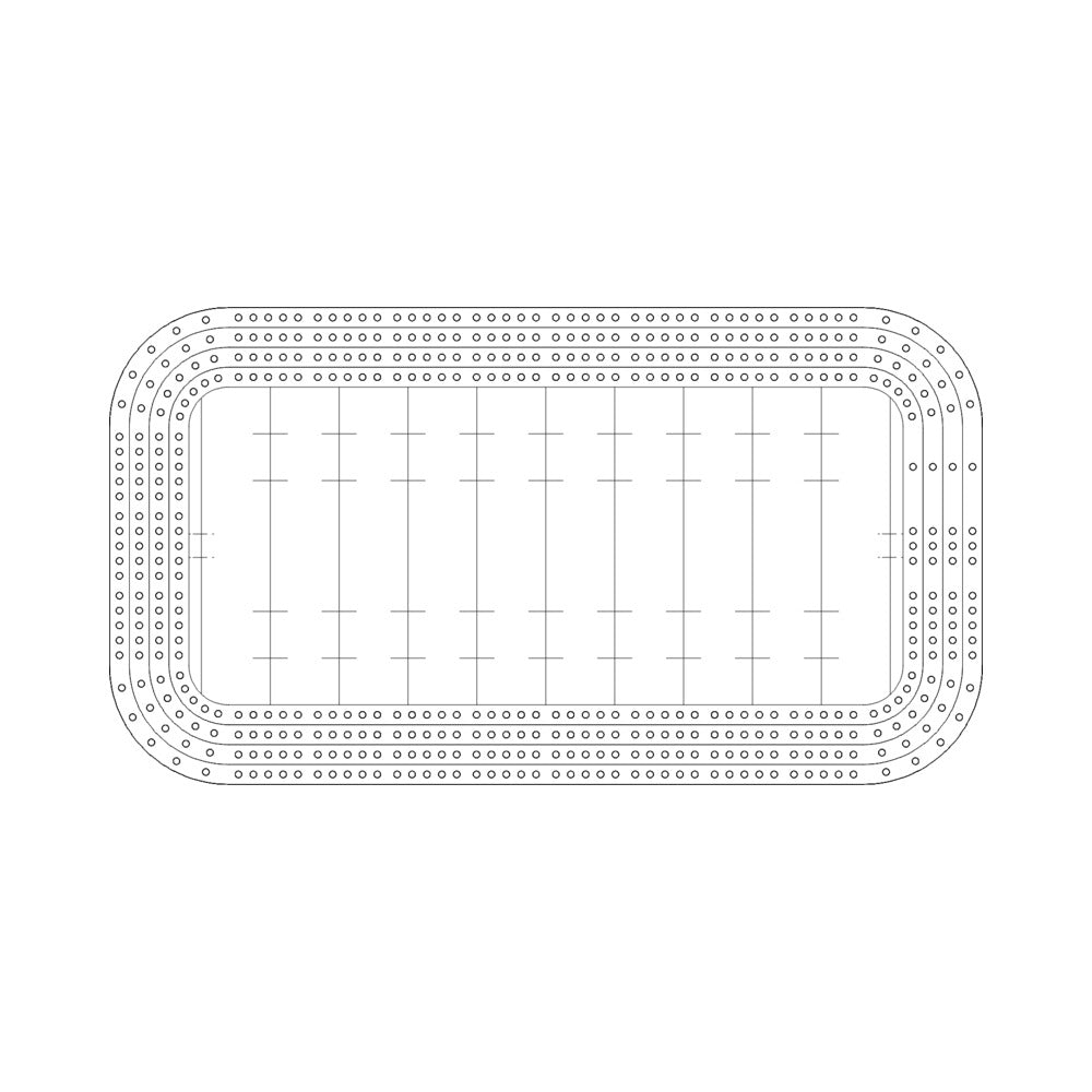 The Ultimate Stadium Series | 4-Lane Multi-Level Sports Cribbage Board Collection Templates