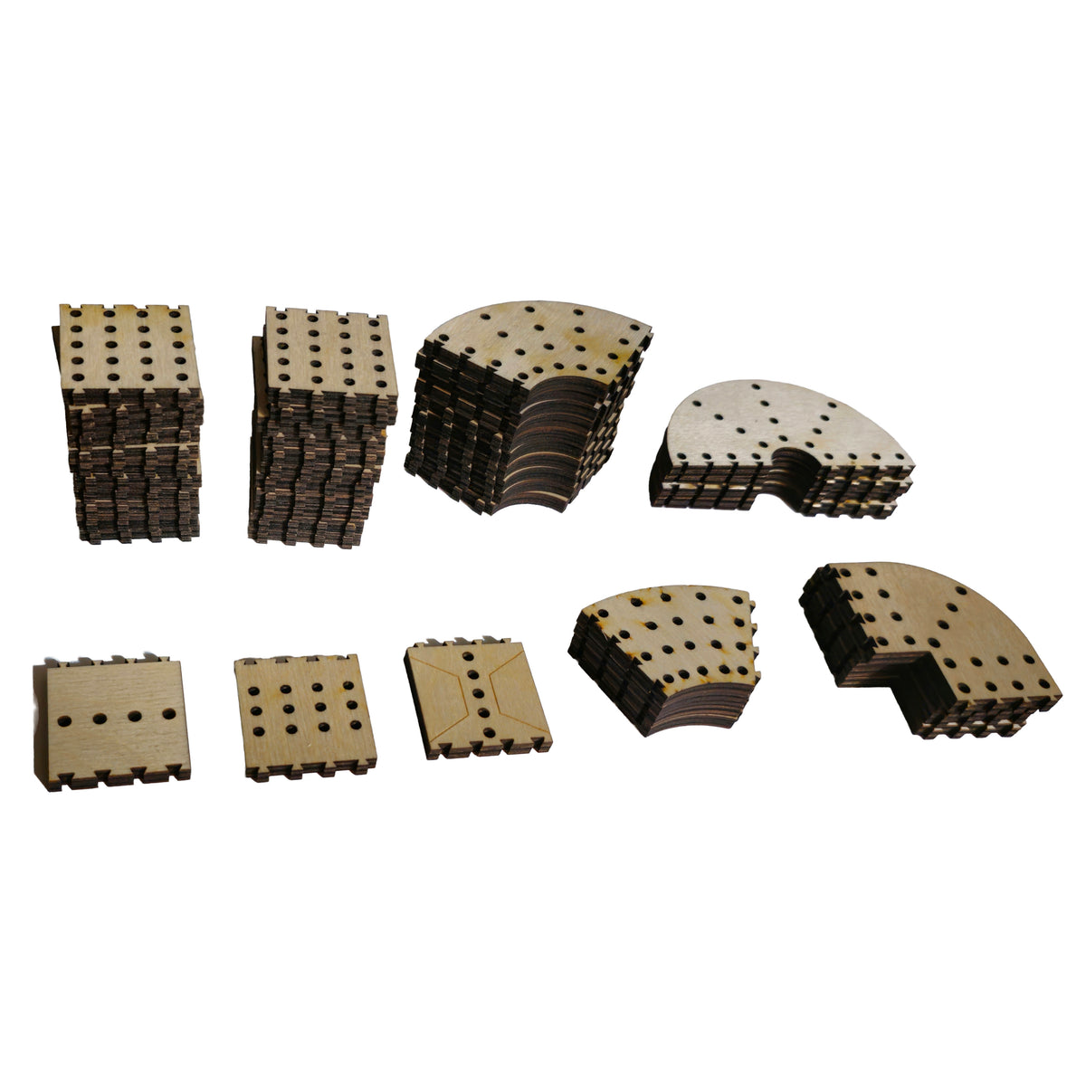 Cribbage Puzzle Pieces Silver Set