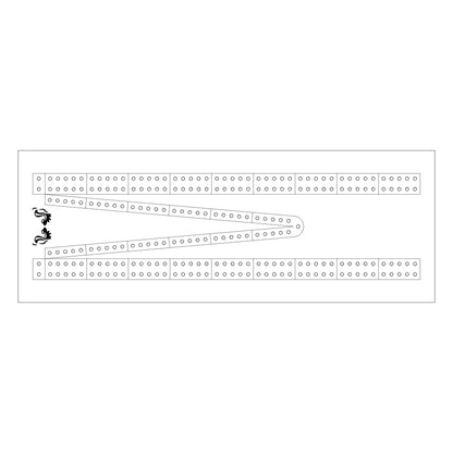 Tournament Style  Short - Free Cribbage Board Digital Pattern