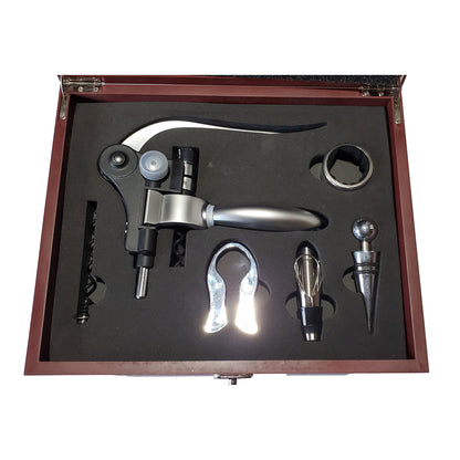 Custom Engraved 5 Piece Wine Gift Set